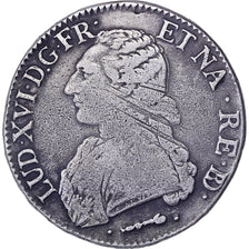 Francia, Louis XVI, Ecu aux branches d'olivier, 1777, Pau, Argento, MB+