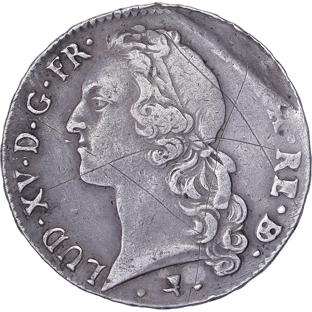 Frankreich, Louis XV, Écu de Béarn au bandeau, 1765, Pau, Silber, S+