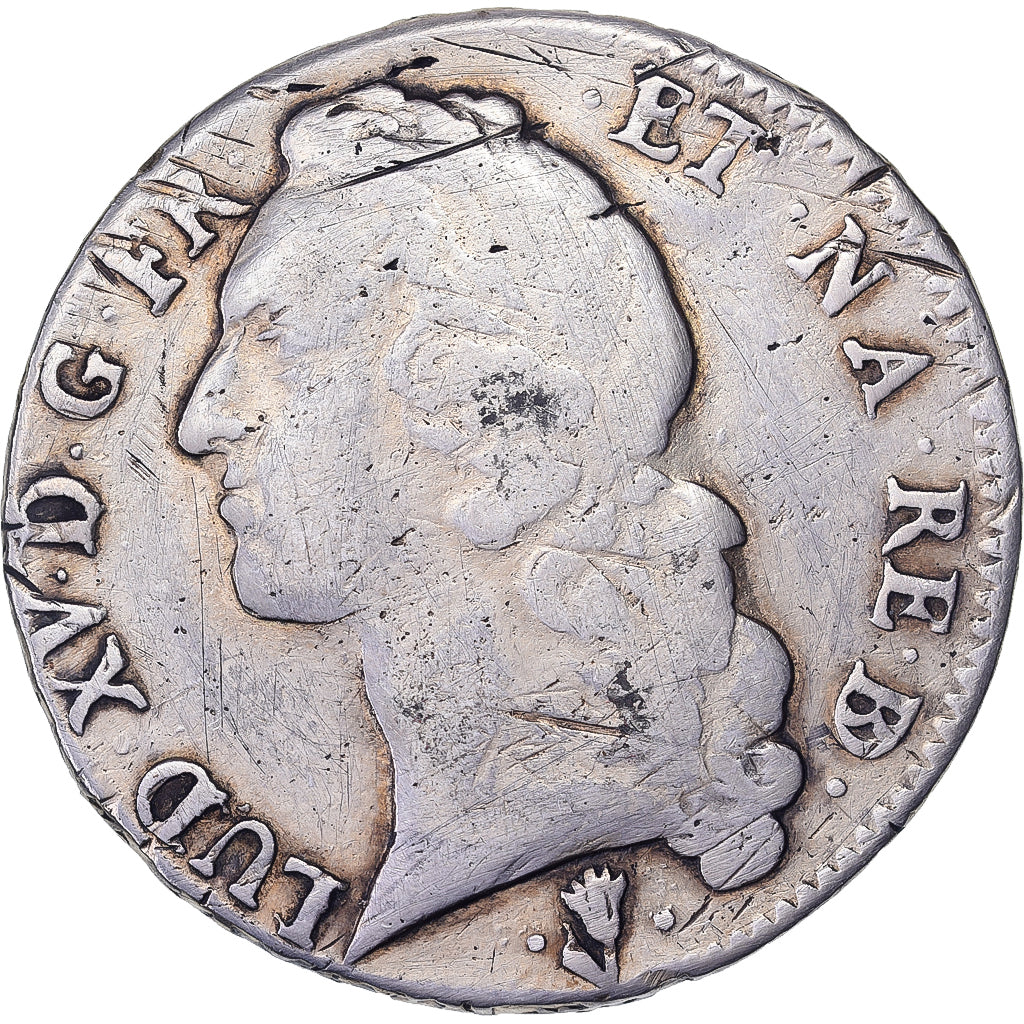 Frankreich, Louis XV, Écu de Béarn au bandeau, 1748, Pau, Silber, S