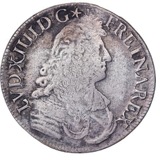 France, Louis XIV, Écu à la cravate, 1678, Bayonne, Silver, VF(30-35)