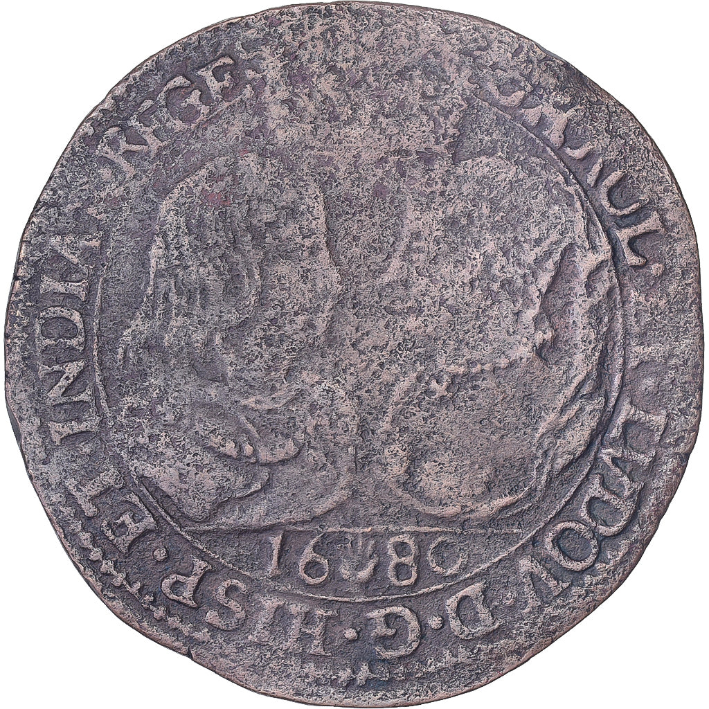 Southern Netherlands, medalha, Mariage de Marie-Louise d'Orléans et Charles II