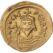 Phocas, Solidus, 602-610, Constantinople, réformé, Or, TTB+