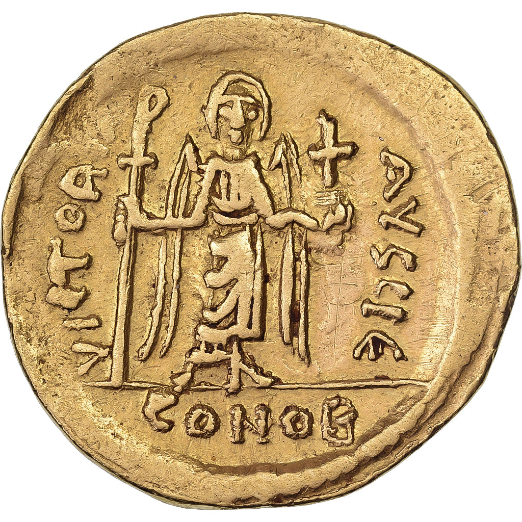 Phocas, Solidus, 602-610, Constantinople, réformé, Or, TTB+