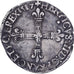 France, Henri III, 1/8 Ecu, 1587, Nantes, Silver, VF(30-35), Gadoury:485