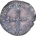 France, Henri III, 1/8 Ecu, 1583, Nantes, Argent, TTB, Gadoury:485