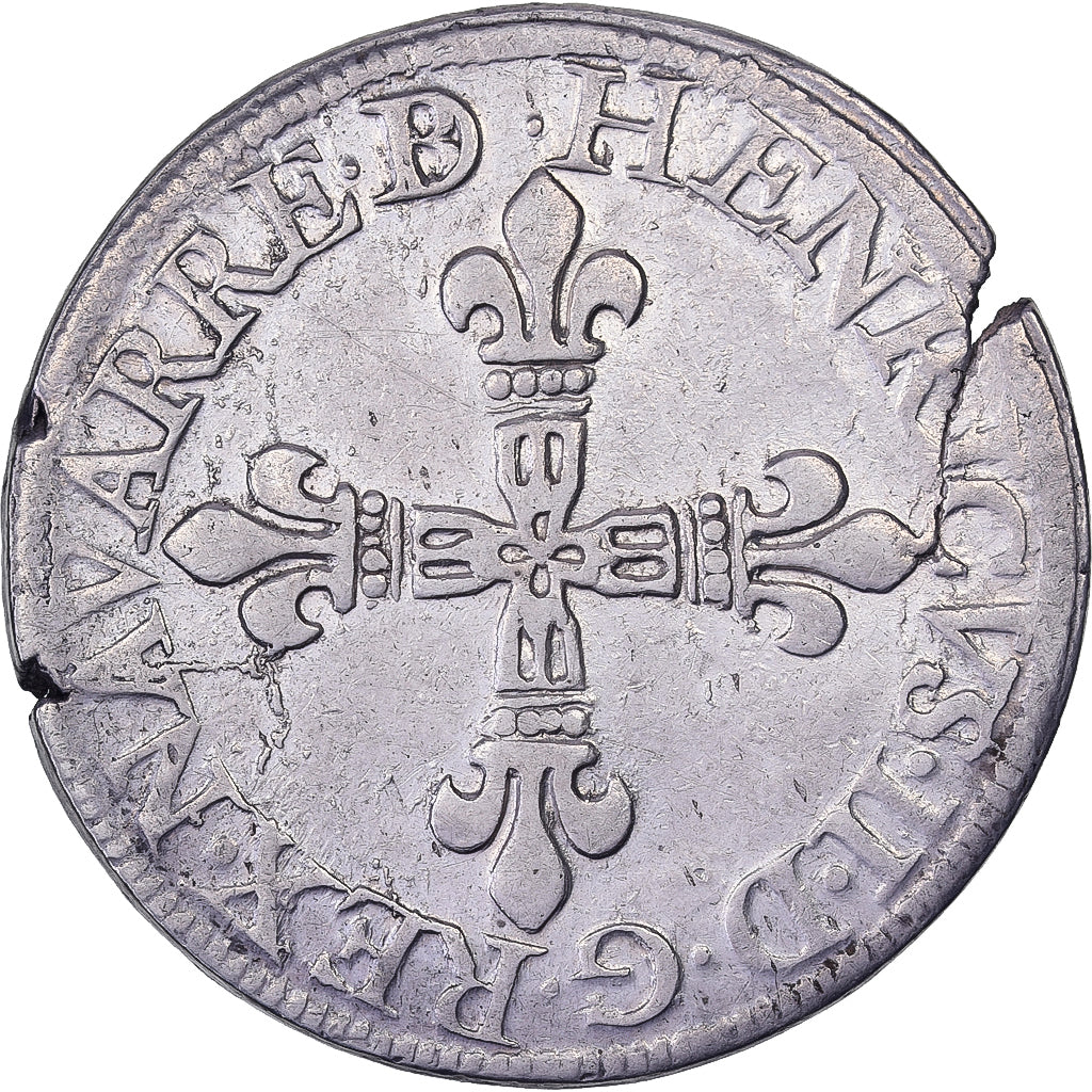 Seigneurie du Béarn, Henri II, 1/4 Ecu, 1585, Pau, Argent, TTB