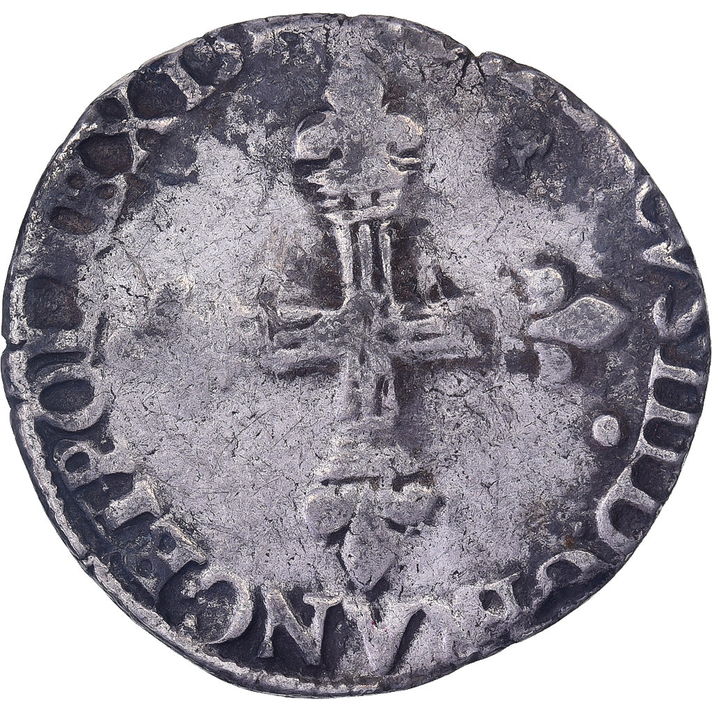França, Henri III, 1/4 Ecu, 158[?], Rennes, Contemporary forgery, N/D