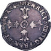 France, Henri IV, 1/4 Ecu, 1603, Atelier incertain, Argent, TB+, Gadoury:597