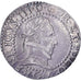 Frankrijk, Henri III, 1/2 Franc au col plat, 1587, Poitiers, Zilver, ZF+