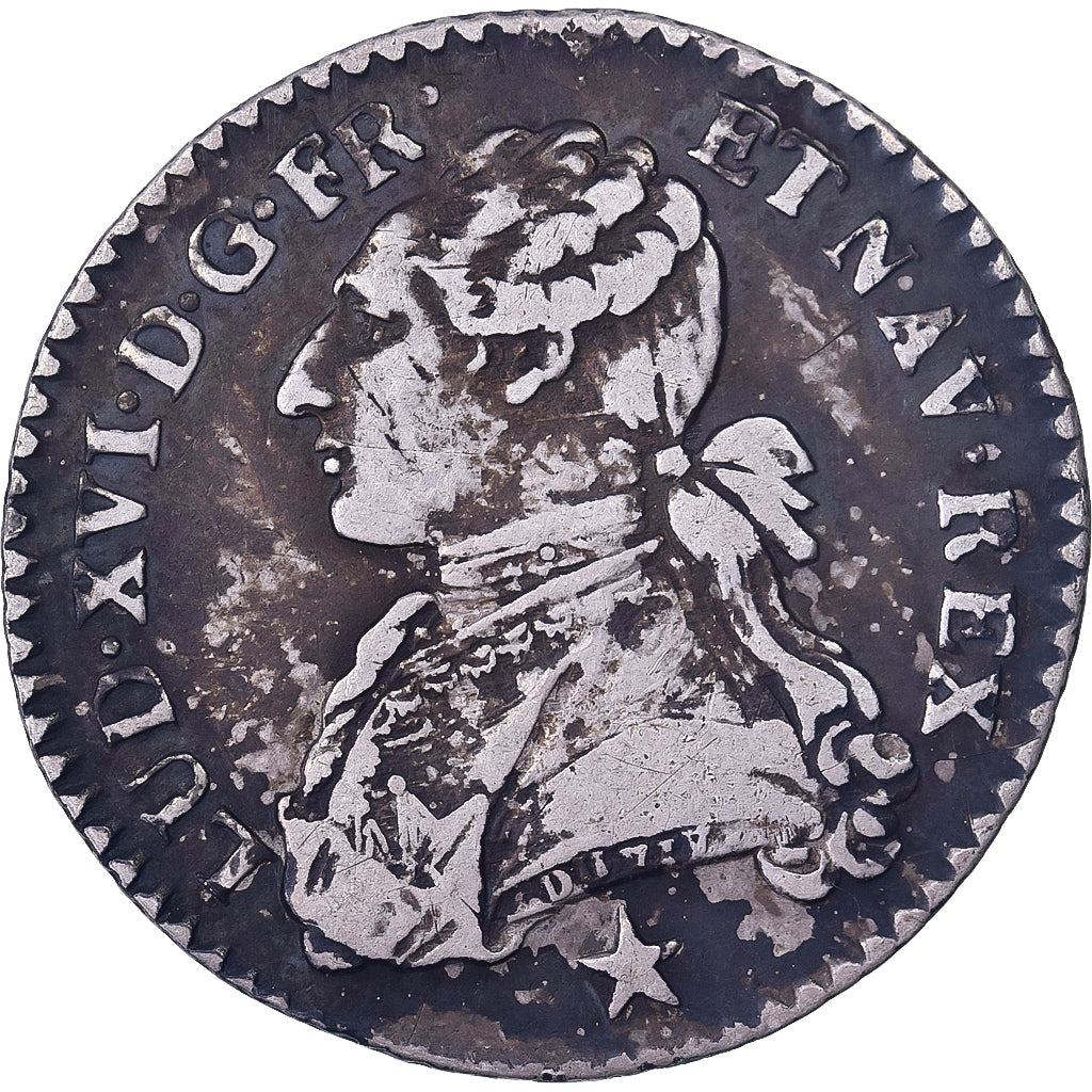 France, Louis XVI, 1/10 Écu aux branches d'olivier, 1788, Marseille, Silver