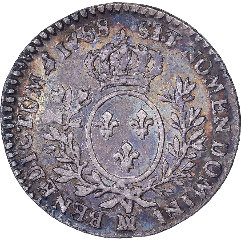 France, Louis XVI, 1/10 Écu aux branches d'olivier, 1788, Marseille, Silver