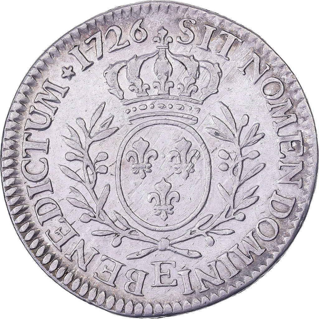 Frankreich, Louis XV, 1/5 Écu aux branches d'olivier, 1726, Tours, Silber, SS