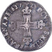 France, Louis XIII, 1/4 Ecu, 1627, Bayonne, Silver, VF(30-35), Gadoury:27
