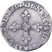 Francia, Henri III, 1/4 Ecu, 1585, Rennes, Plata, BC+, Gadoury:494