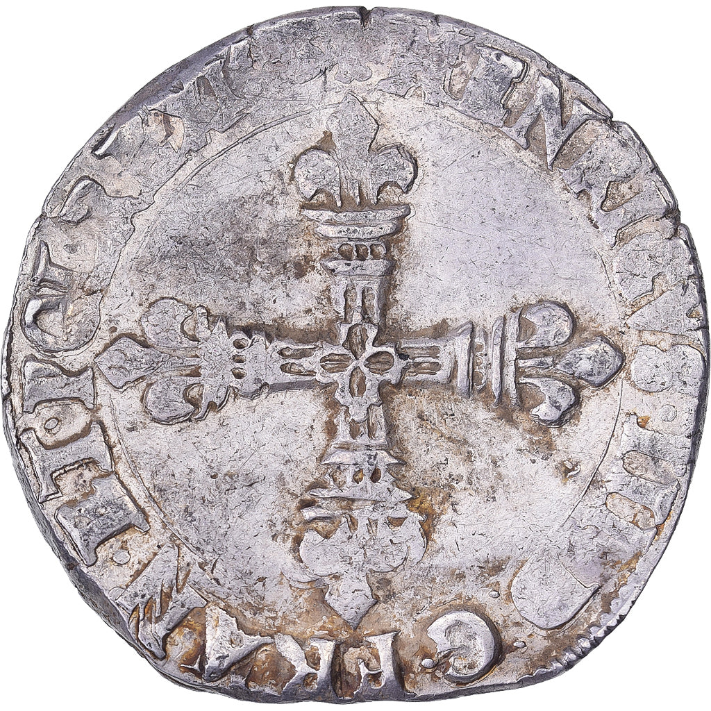 Frankreich, Henri III, 1/4 Ecu, Uncertain date, Uncertain Mint, Silber, SS+