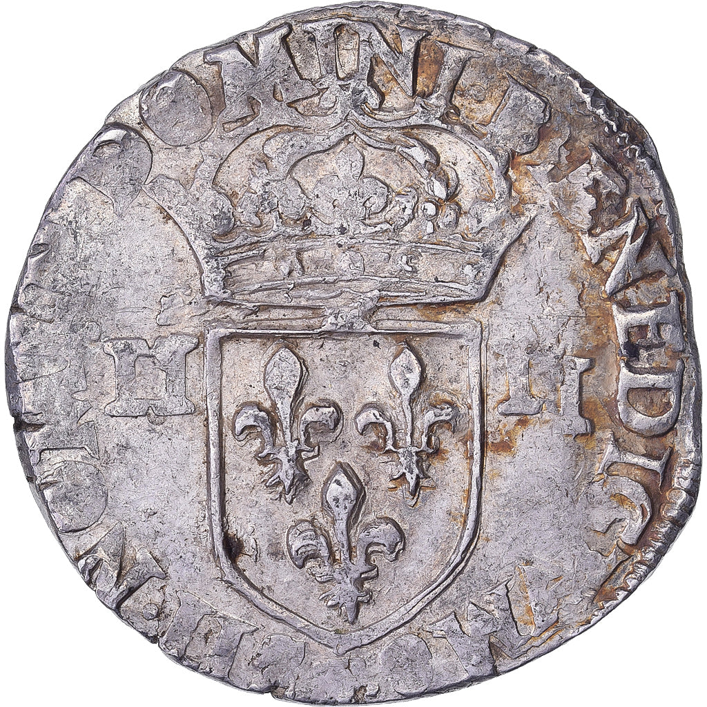 Frankreich, Henri III, 1/4 Ecu, Uncertain date, Uncertain Mint, Silber, SS+
