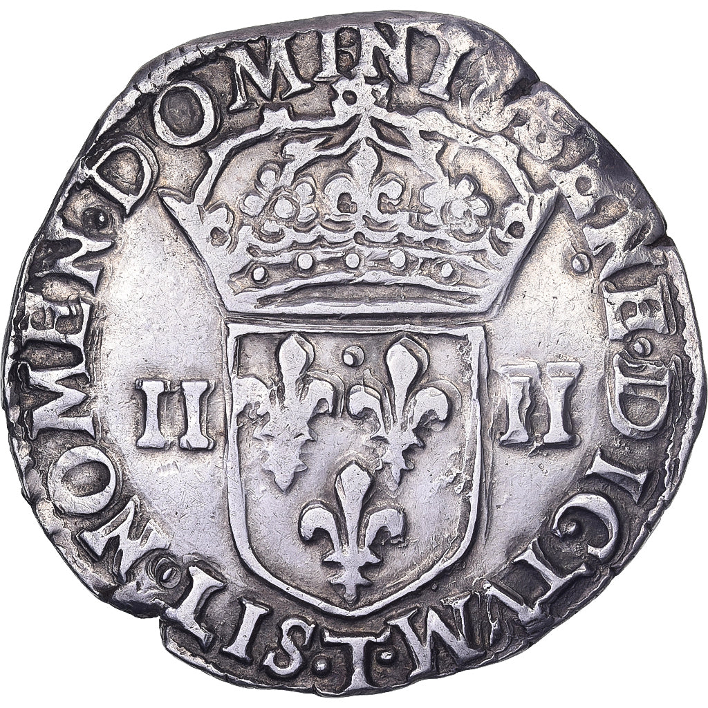 France, Henri IV, 1/4 Ecu, 1605, Nantes, Argent, TTB, Gadoury:597