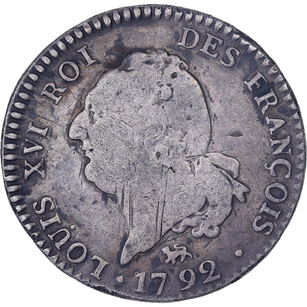 Frankrijk, Louis XVI, 30 sols françois, 1792 / AN 4, Paris, Zilver, FR