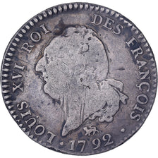 Frankrijk, Louis XVI, 30 sols françois, 1792 / AN 4, Paris, Zilver, FR
