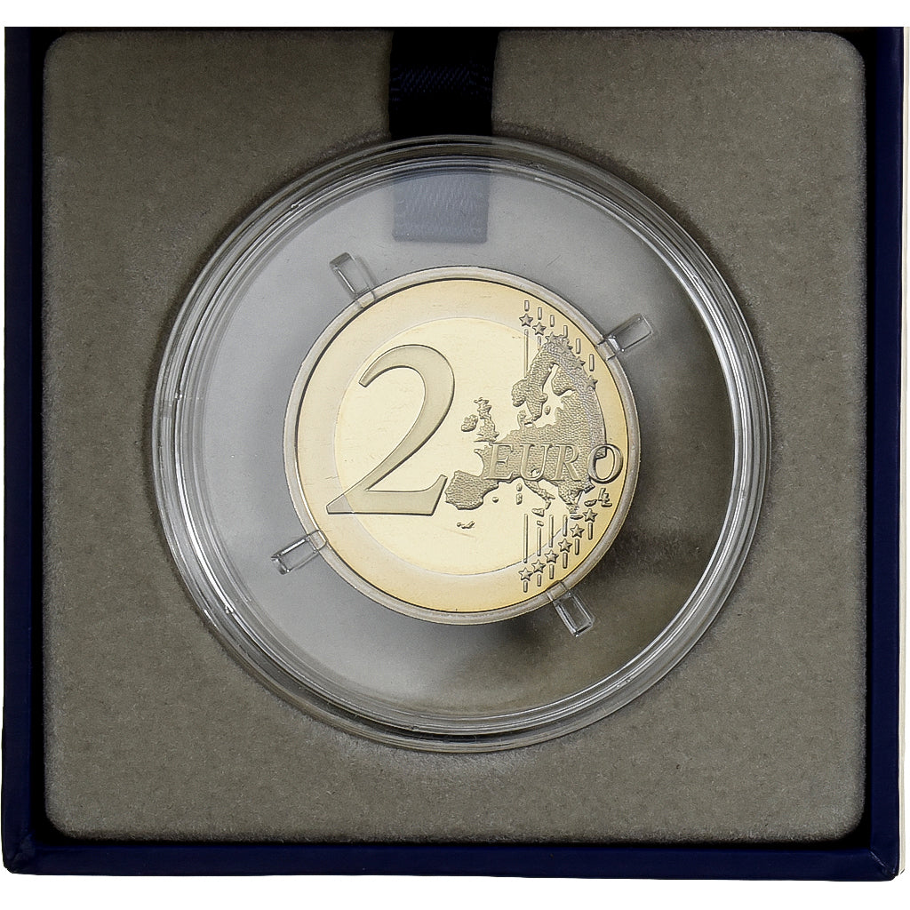 France, 2 Euro, UEFA Euro 2016, BE, 2016, MDP, Bimétallique, FDC