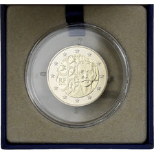 France, 2 Euro, Pierre de Coubertin, Proof, 2013, MDP, Bi-Metallic, MS(65-70)