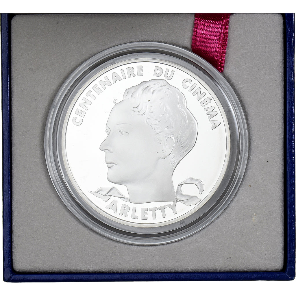 Francia, 100 Francs, Arletty, Centenaire du Cinéma, 1995, MDP, FS, Argento, FDC