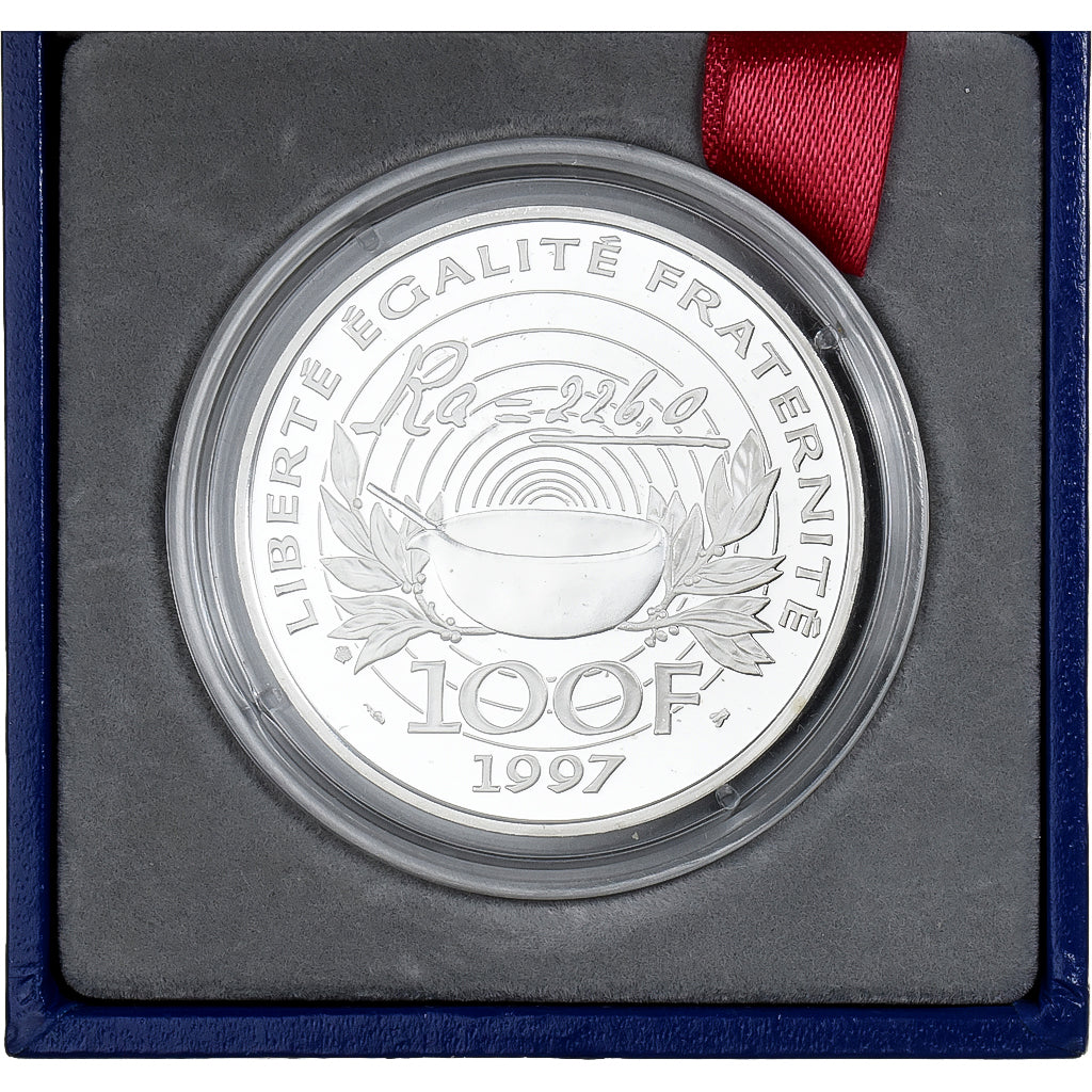 France, 100 Francs, Pierre and Marie Curie, 1997, MDP, Proof, Silver, MS(65-70)