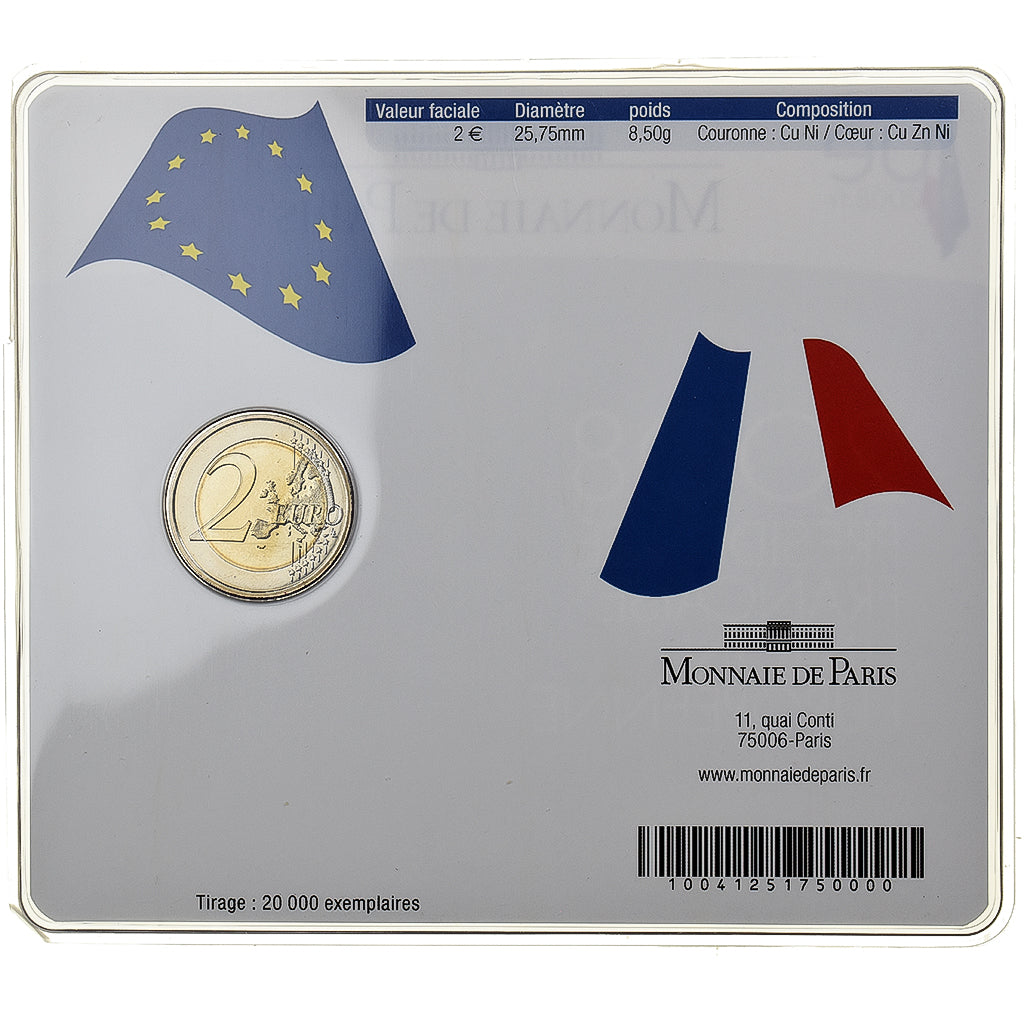 France, 2 Euro, French Presidency of the European Union, 2008, MDP, Bi-Metallic