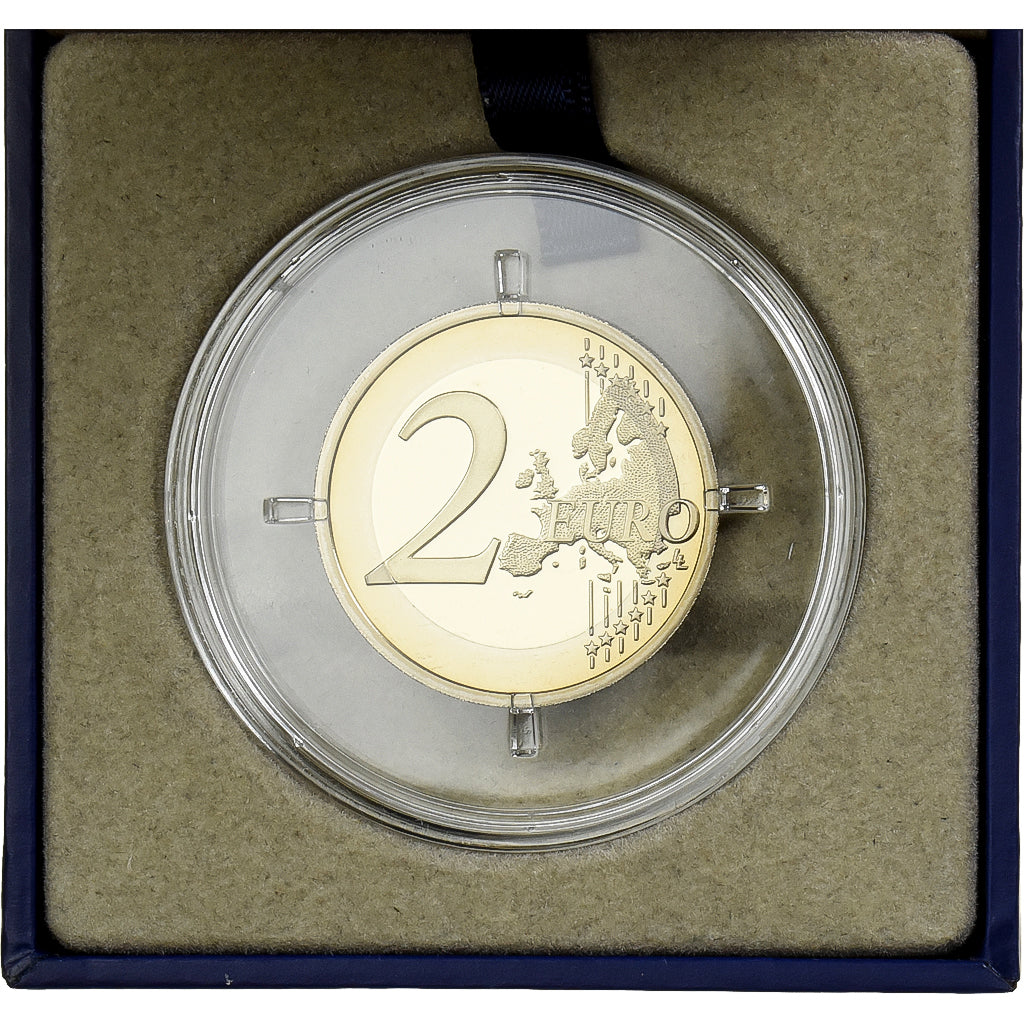 France, 2 Euro, 70th Anniversary of D-Day, Proof, 2014, MDP, Bi-Metallic