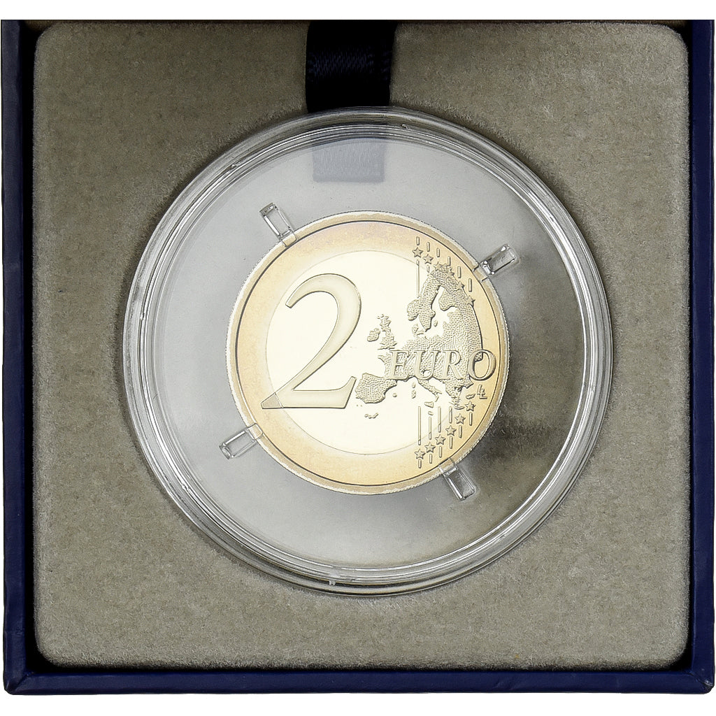 France, 2 Euro, 70th Anniversary of D-Day, Proof, 2014, MDP, Bi-Metallic