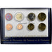 Francja, Coffret 1c. à 2€, Offered by Laurent Fabius, 2001, MDP, ND