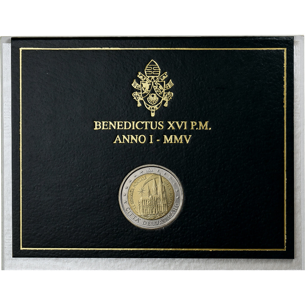 CITTÀ DEL VATICANO, Benedict XVI, 2 Euro, 20th World Youth Day, 2005 - Anno I