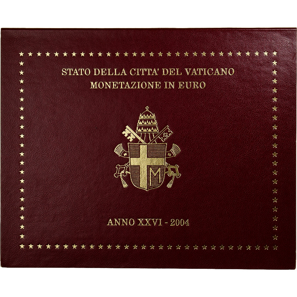 Vatikanstadt, John Paul II, Set 1 ct. - 2 Euro, 2004 - Anno XXVI, Rome, STGL