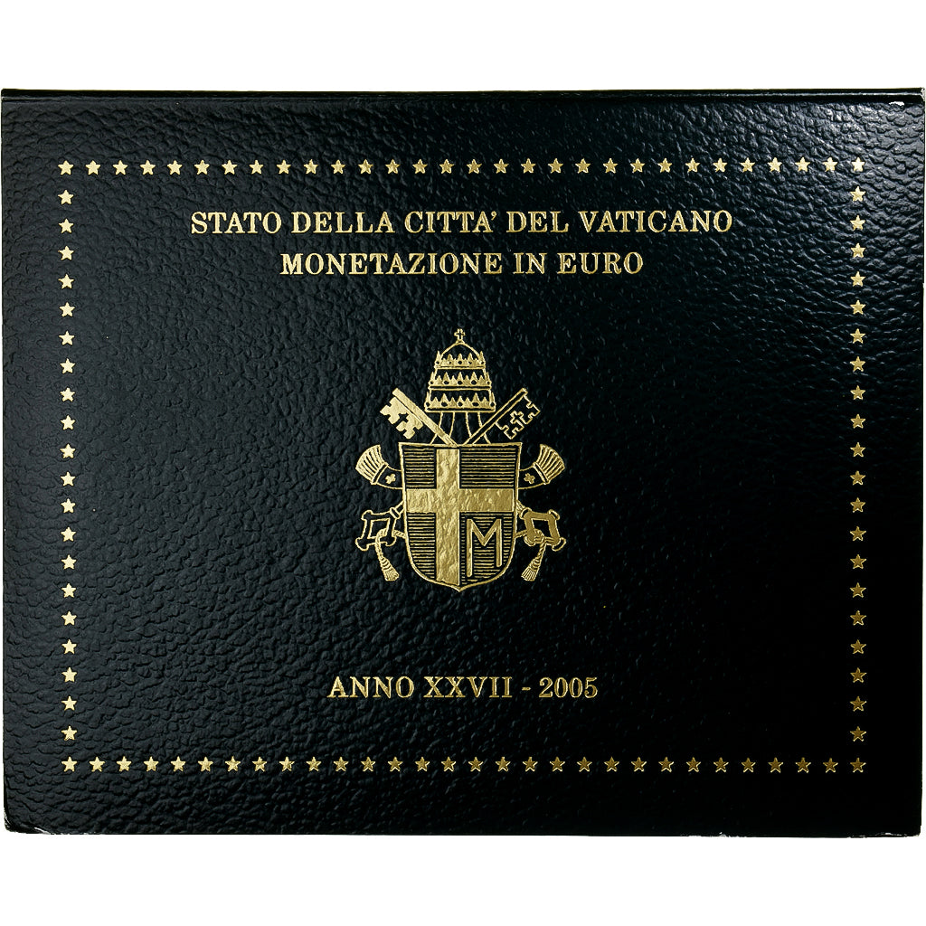 PAŃSTWO WATYKAŃSKIE, John Paul II, Set 1 ct. - 2 Euro, 2005 - Anno XXVII