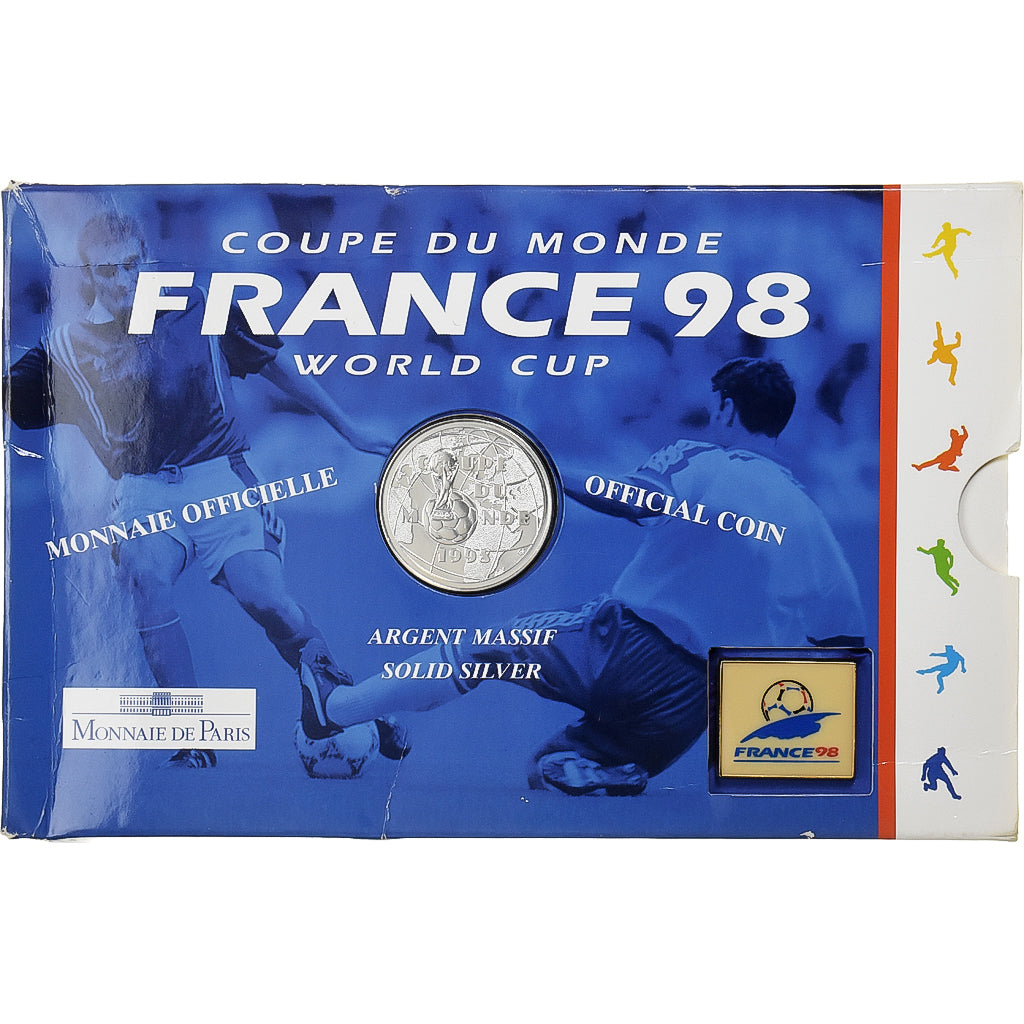 Frankrijk, 1 Franc + Token, Coupe du Monde 1998, 1997, MDP, Zilver, FDC