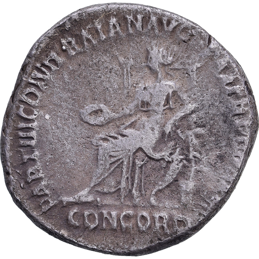 Hadrian, Denarius, 117, Rome, Plata, MBC, RIC:16