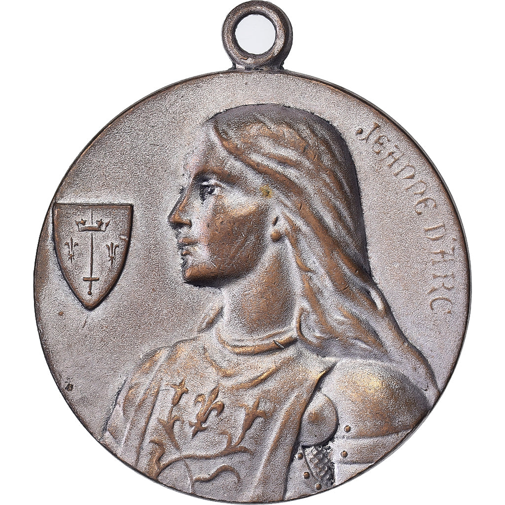 França, medalha, Jeanne d'Arc, Latão, AU(50-53)