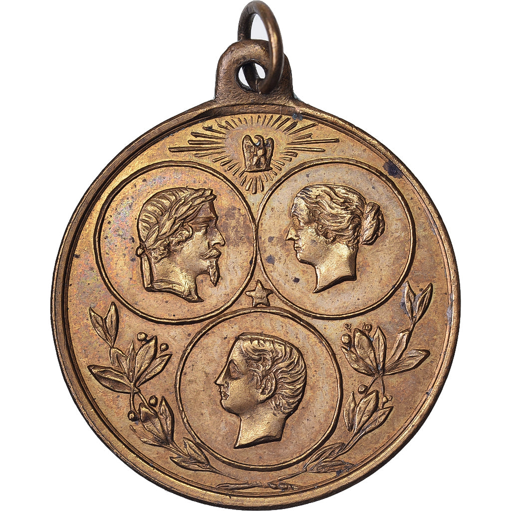 Frankreich, Medaille, Napoléon III, Souvenir de l'Exposition Universelle, 1867