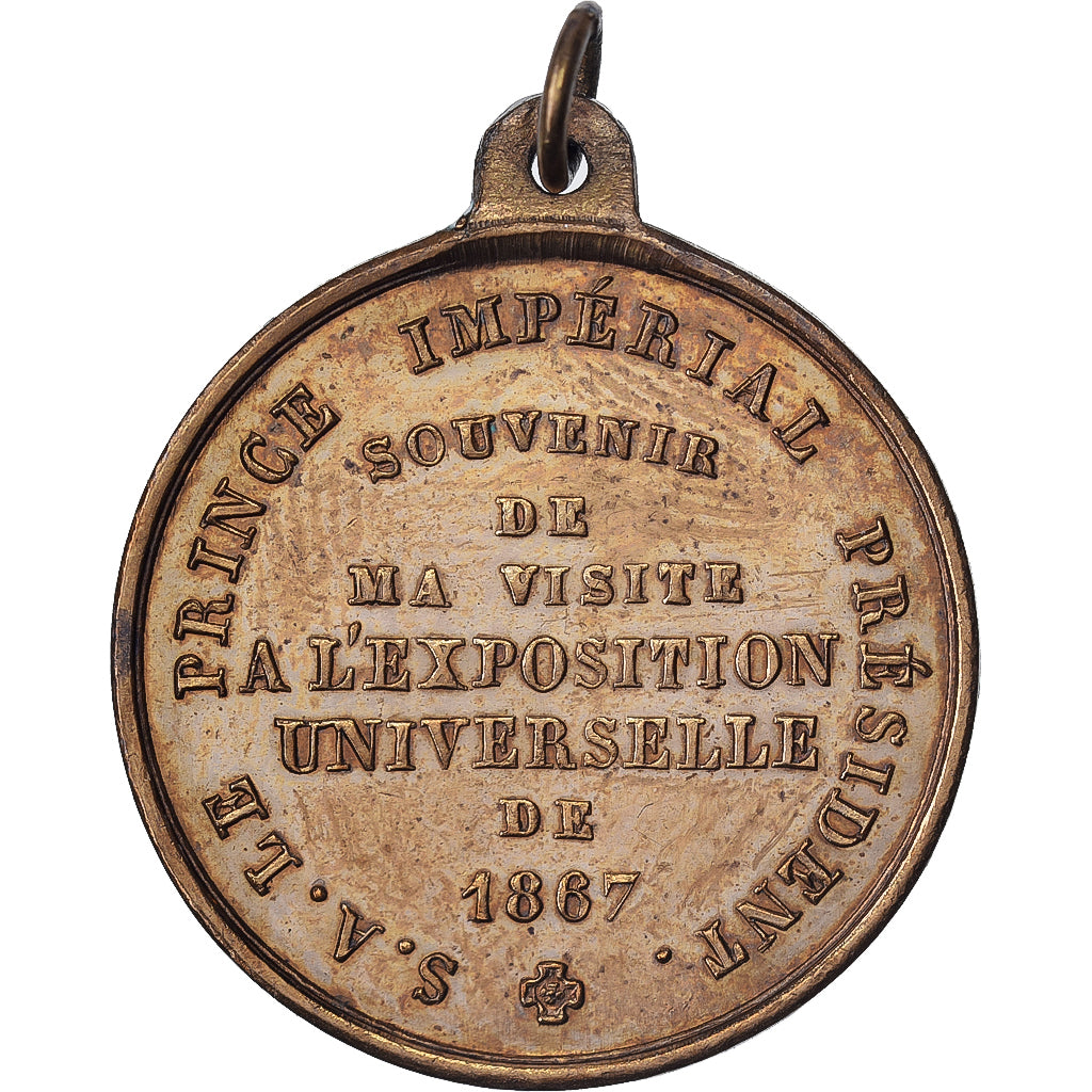 Frankreich, Medaille, Napoléon III, Souvenir de l'Exposition Universelle, 1867