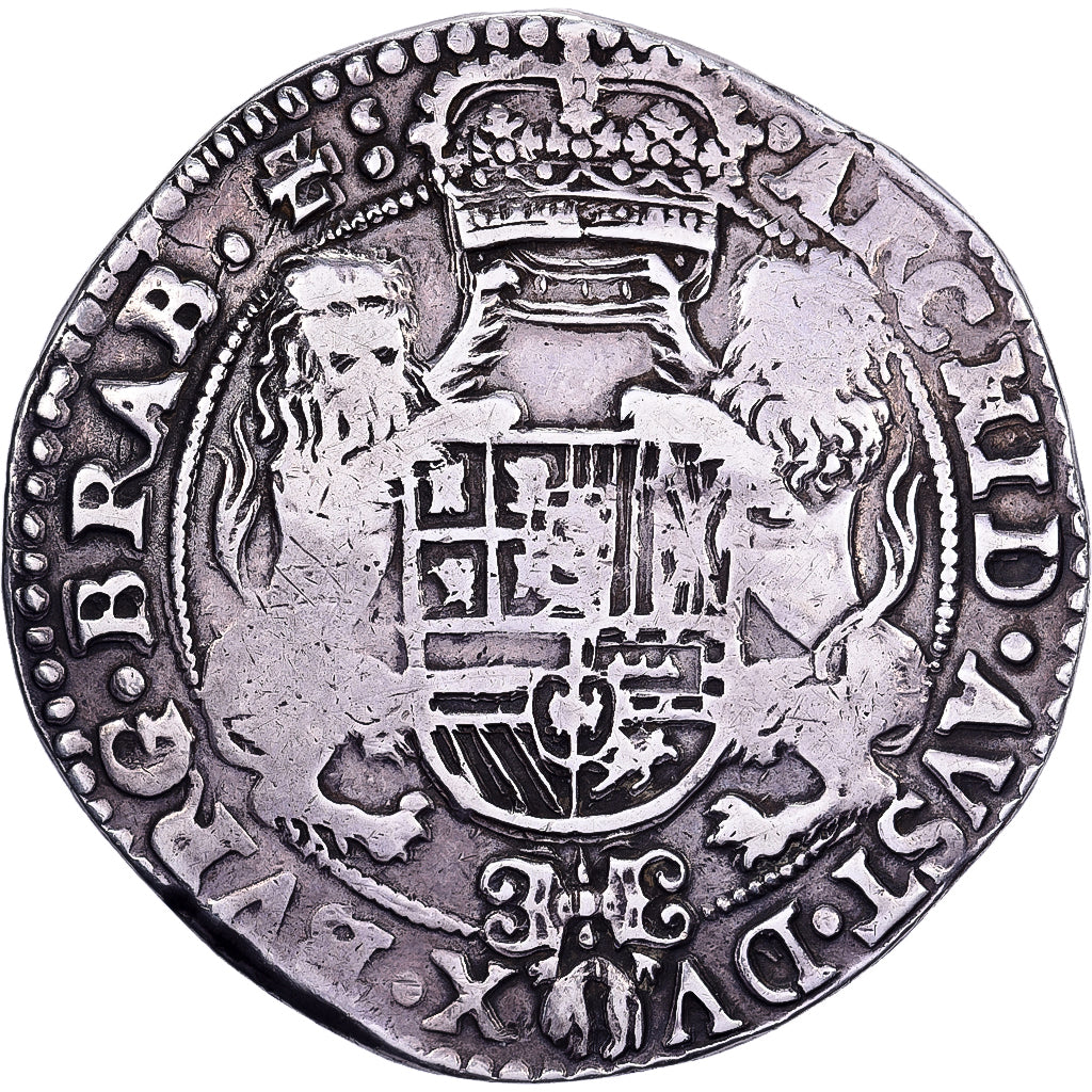 Países Bajos españoles, Philip IV, Ducaton, 1658, Antwerp, Plata, BC+