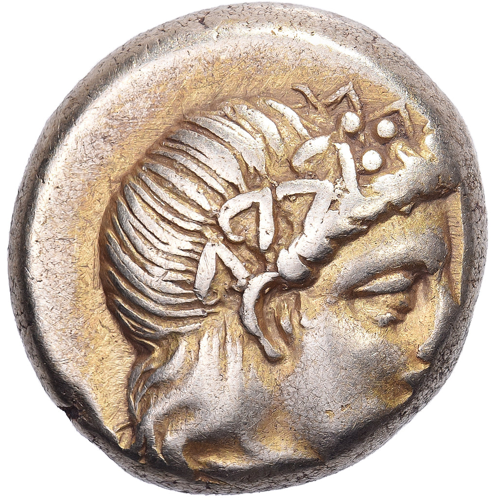 Lesbos, Hekte, ca. 375-325 BC, Mytilene, Elettro, BB+, SNG-Cop:324