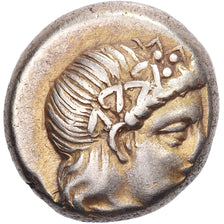 Lesbos, Hekte, ca. 375-325 BC, Mytilene, Elettro, BB+, SNG-Cop:324