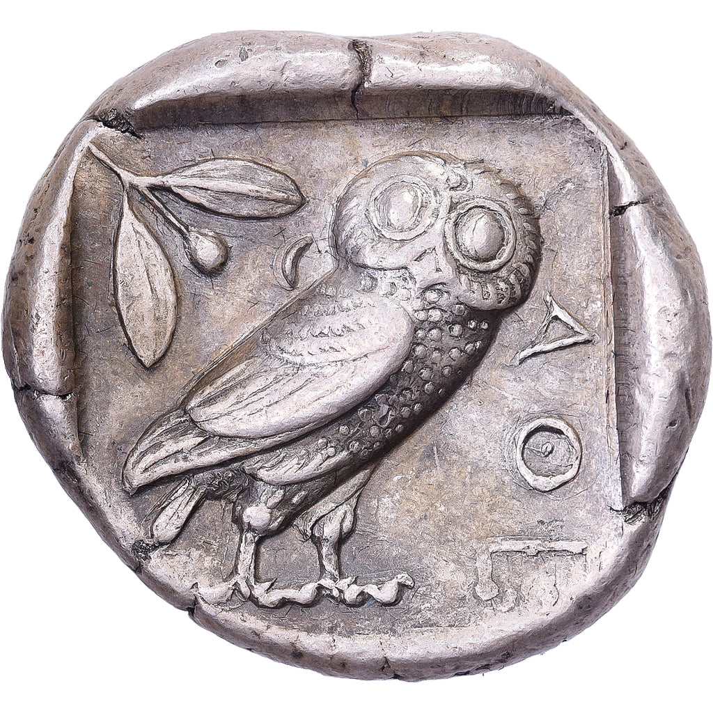 Attica, Tetradrachm, ca. 465-460 BC, Athens, Silver, EF(40-45), SNG-Cop:31-40