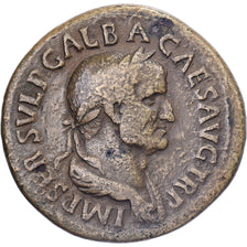 Galba, Sesterzio, 68-69, Rome, Bronzo, MB+, RIC:309