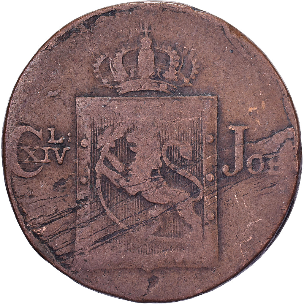 Norwegia, Carl XIV, 1 Skilling, 1820, Kongsberg, Brązowy, VF(30-35)