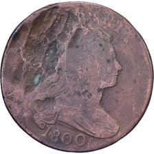 United States, 1 Cent, Draped Bust, 1800, Philadelphia, Copper, F(12-15)