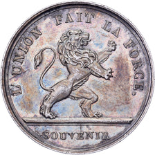 Bélgica, zeton, Serment de Léopold Ier, 1831, Plata, EBC