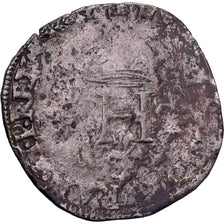 Francia, Henri III, Double Sol Parisis, Uncertain date, Biglione, B+