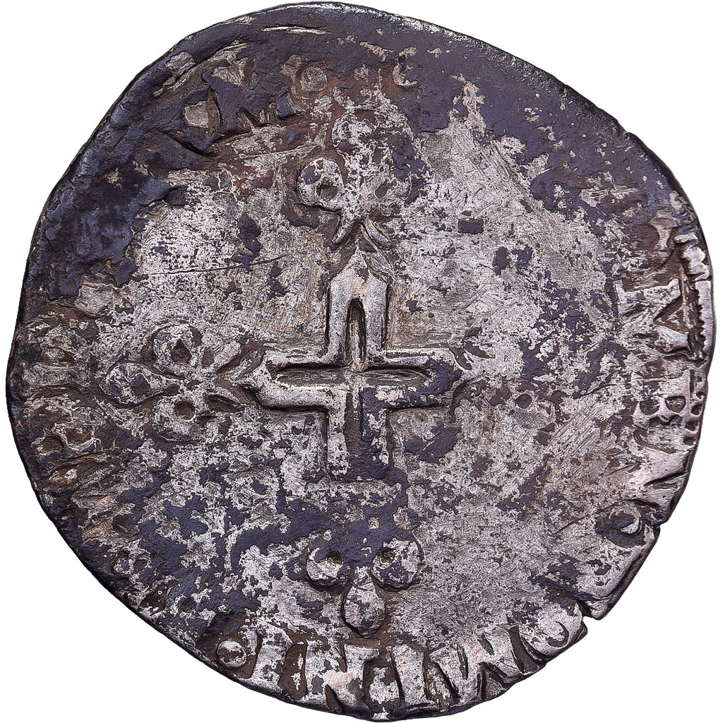 Frankrijk, Henri III, Double Sol Parisis, Uncertain date, Billon, ZG+