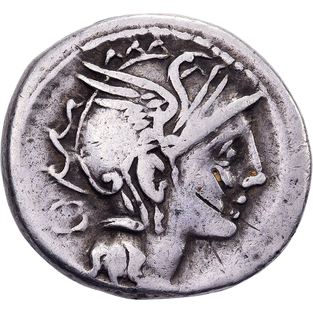 Claudia, Manlia, Urbina, Denarius, 111-110 BC, Rome, Silber, S+, Crawford:299/1b